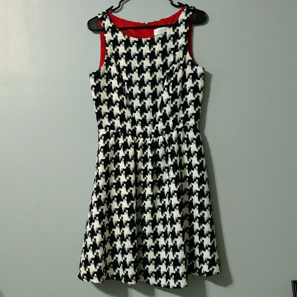Jessica Simpson houndstooth dress
